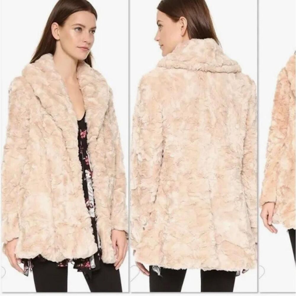 Free-people Women's Tan and Cream Jacket